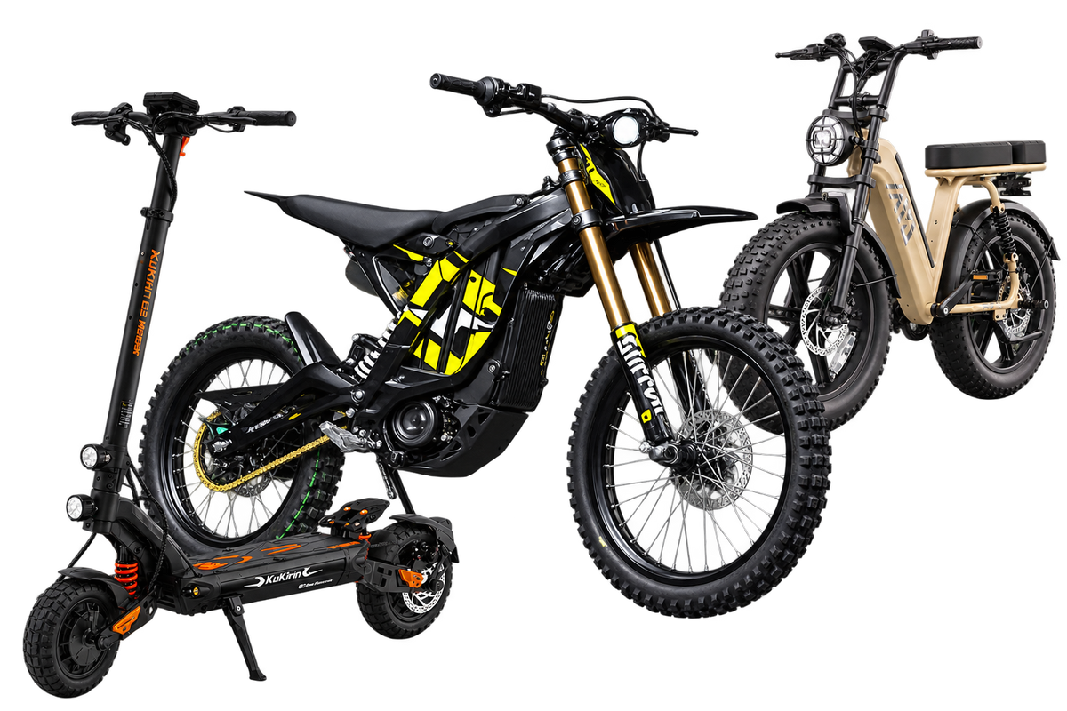 eRides Elektromotorrad, eTrottinett und eBike